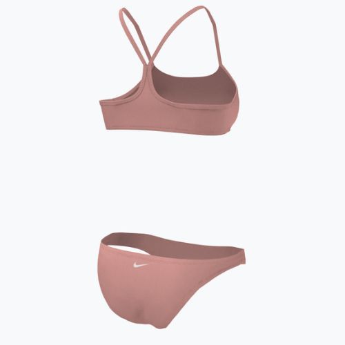 Costum de baie din două piese pentru femei Nike Essential Sports Bikini roz NESSA211-626