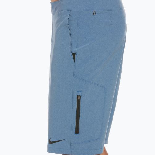 Pantaloni scurți de înot bărbați Nike Flow 9' Hybrid albastru NESSC515