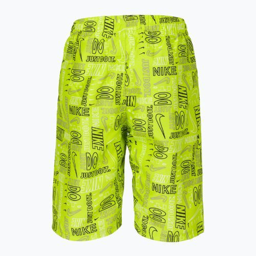 Pantaloni scurți de baie pentru copii Nike Logo Mashup 8" Volley verde NESSC791-312
