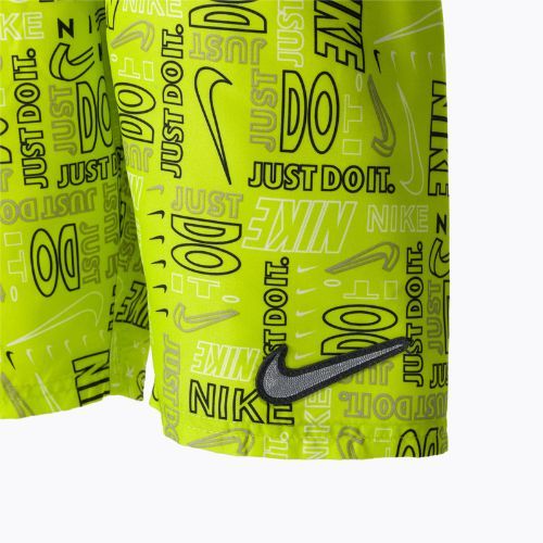 Pantaloni scurți de baie pentru copii Nike Logo Mashup 8" Volley verde NESSC791-312