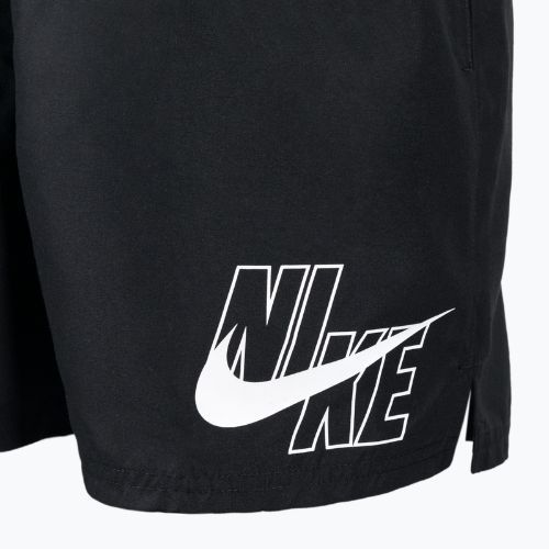 Bărbați Nike Logo Solid 5" Volley pantaloni scurți de înot negru NESSA566-001