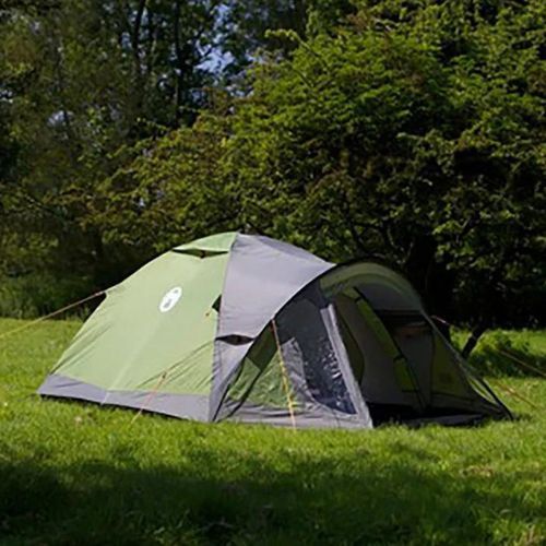 Cort de camping Coleman Darwin 3+ pentru 3 persoane, verde 2000038488