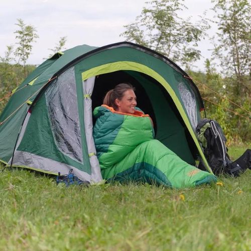 Cort de camping Coleman Kobuk Valley 3 Plus pentru 3 persoane, verde 2000030280