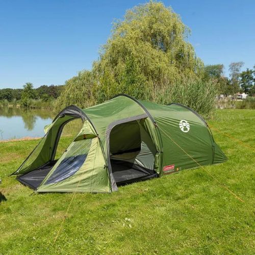 Cort de camping Coleman Tasman 3 Plus pentru 3 persoane, verde 2000032102