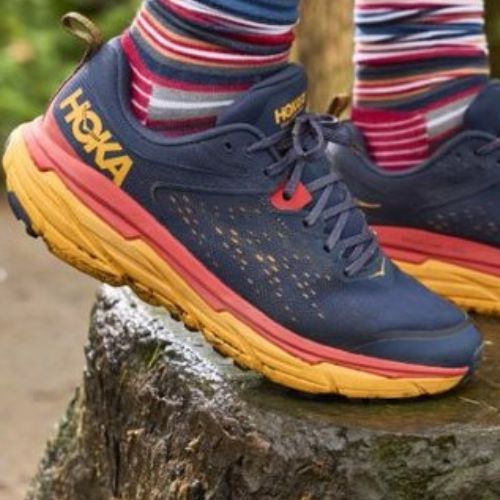 Pantofi de alergare pentru bărbați HOKA Challenger ATR 6 albastru marin-oranj 1106510-OSRY