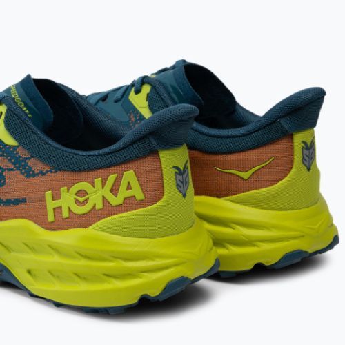 HOKA Speedgoat 5 pantofi de alergare pentru bărbați albastru-verde 1123157-BCEP