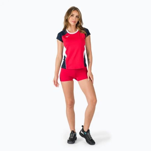 Pantaloni scurți de antrenament Mizuno High-Kyu roșu pentru femei V2EB720162