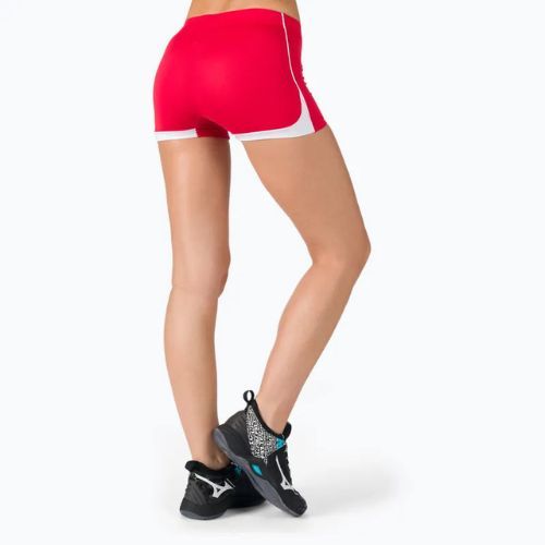 Pantaloni scurți de antrenament Mizuno High-Kyu roșu pentru femei V2EB720162