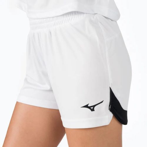 Pantaloni scurți de antrenament pentru bărbați Mizuno Premium Handball alb X2FB0C0201