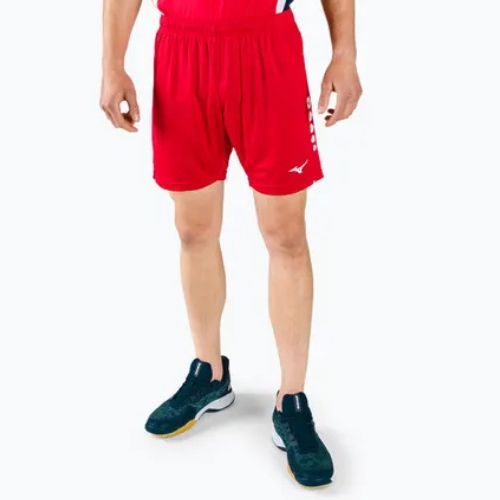 Pantaloni scurți de antrenament pentru bărbați Mizuno Soukyu roșu X2EB750062