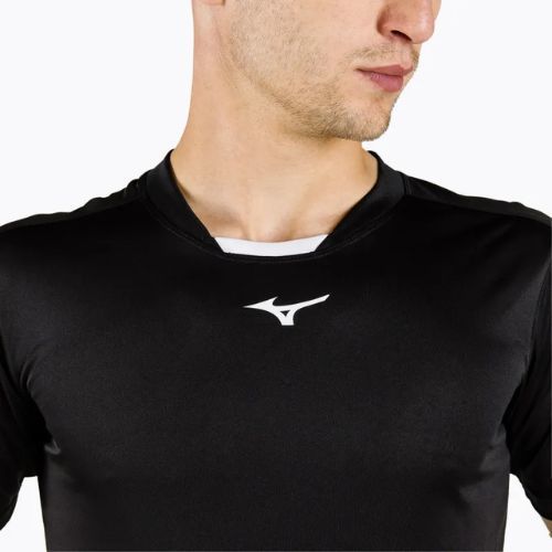 Tricou de antrenament pentru bărbați Mizuno Soukyu SS negru X2EA750009