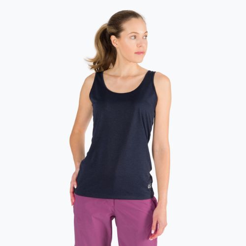Jack Wolfskin top de drumeție pentru femei Pack & Go Tank albastru marin 1807282_1010_002