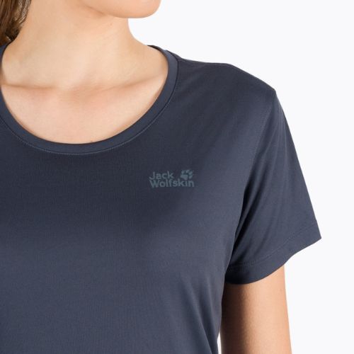 Jack Wolfskin tricou de drumeție pentru femei Tech gri închis 1807121_1389_001