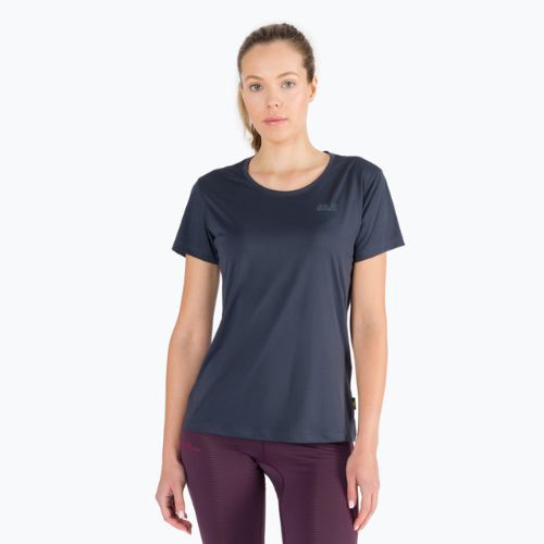 Jack Wolfskin tricou de drumeție pentru femei Tech gri închis 1807121_1389_001