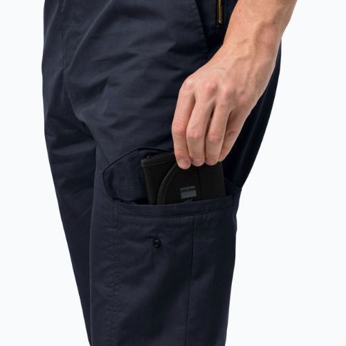 Pantaloni de trekking pentru bărbați Jack Wolfskin Lakeside Trip albastru marin 1507141_1010