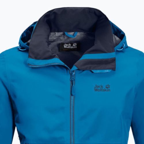 Jack Wolfskin Evandale jachetă de ploaie pentru bărbați albastru 1111131_1361_002