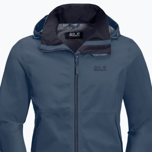 Jack Wolfskin Evandale jachetă de ploaie pentru bărbați albastru marin 1111131_1383_002