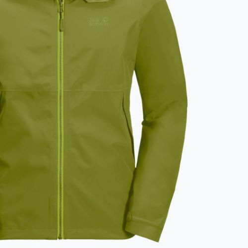 Jack Wolfskin Evandale jachetă de ploaie pentru bărbați verde 1111131_4131_003