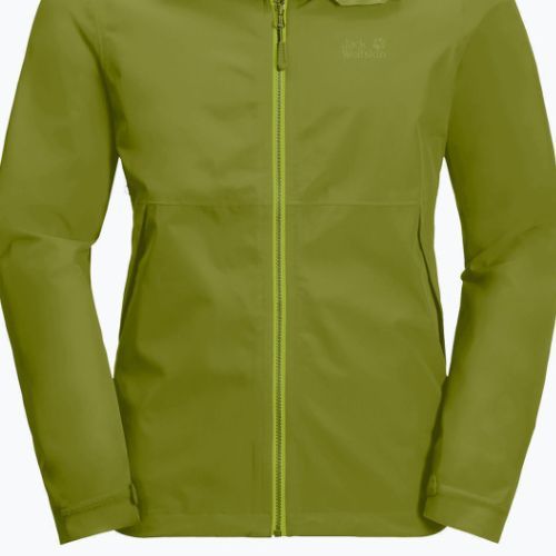 Jack Wolfskin Evandale jachetă de ploaie pentru bărbați verde 1111131_4131_003