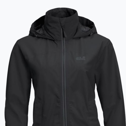 Jack Wolfskin jachetă de ploaie pentru femei Evandale negru 1111191