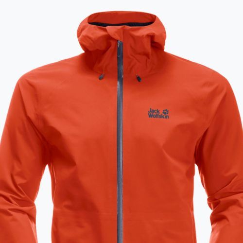 Jack Wolfskin jachetă de ploaie pentru bărbați Highest Peak portocaliu 1115131_3017_004