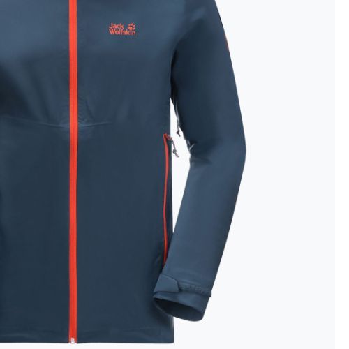 Jack Wolfskin jachetă de ploaie pentru bărbați Highest Peak 2.5L albastru marin 1114961_1383