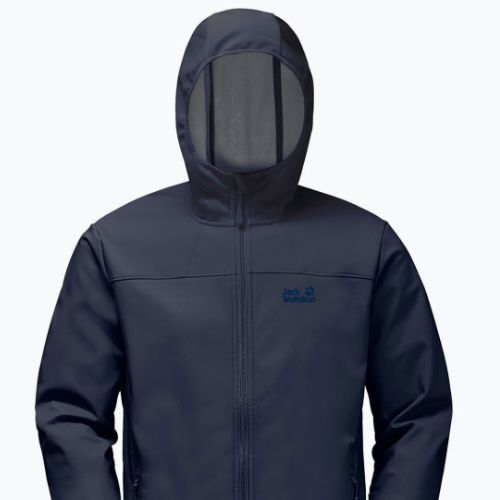 Jack Wolfskin jachetă bărbătească softshell Northern Point albastru noapte 1304001_1033_002