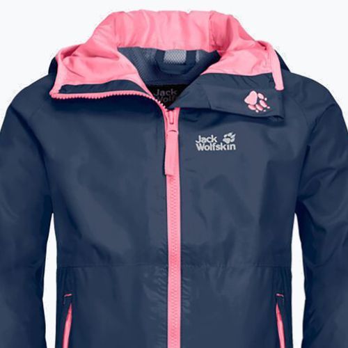 Jack Wolfskin Rainy Days jachetă de ploaie pentru copii albastru marin 1604815_1024