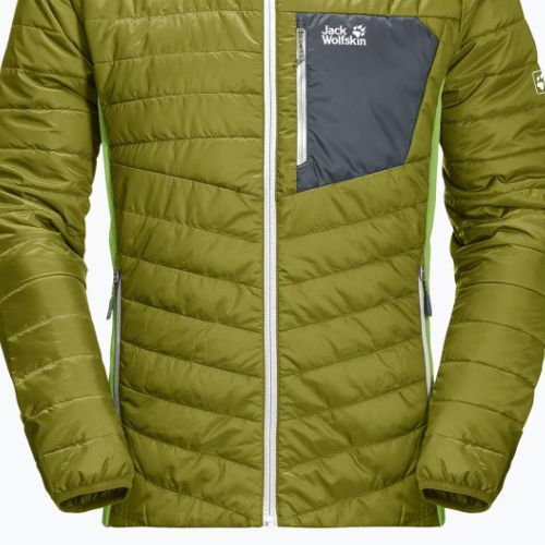 Geacă cu puf pentru bărbați Jack Wolfskin Routeburn verde 1205415_4131