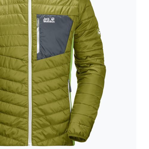 Geacă cu puf pentru bărbați Jack Wolfskin Routeburn verde 1205415_4131