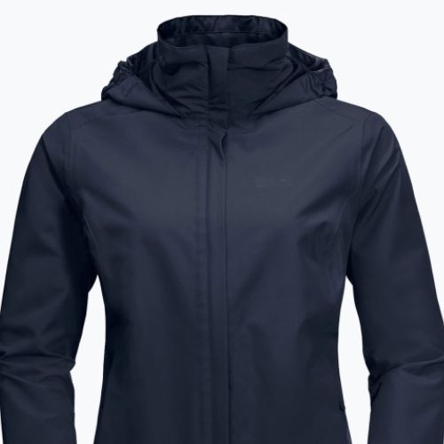 Jack Wolfskin Stormy Point jachetă de ploaie albastru marin 1111201