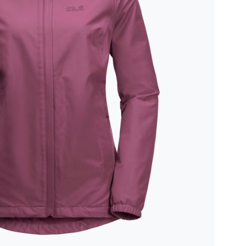 Jack Wolfskin jachetă de ploaie Stormy Point pentru femei, roz 1111201