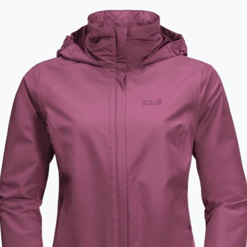 Jack Wolfskin jachetă de ploaie Stormy Point pentru femei, roz 1111201