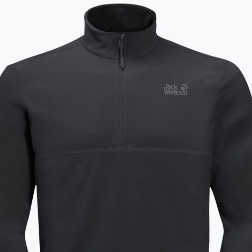 Jack Wolfskin bărbați Gecko fleece sweatshirt negru 1709521_6000_002