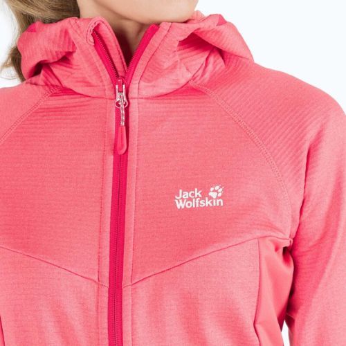 Jack Wolfskin Hydro Grid hanorac fleece pentru femei portocaliu 1709911_2072