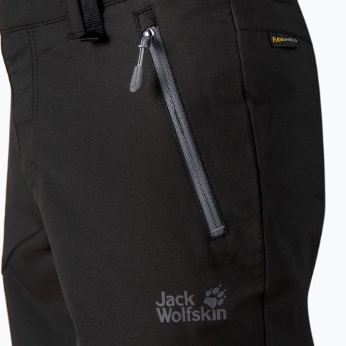 Jack Wolfskin Active Track pantaloni scurți softshell pentru bărbați negru 1503791_6000_046