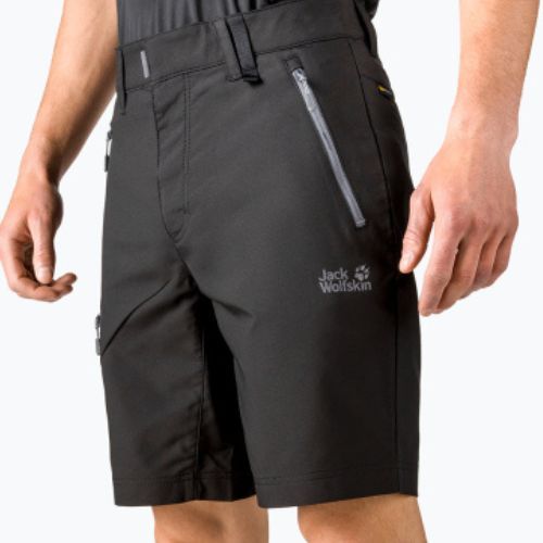 Jack Wolfskin Active Track pantaloni scurți softshell pentru bărbați negru 1503791_6000_046