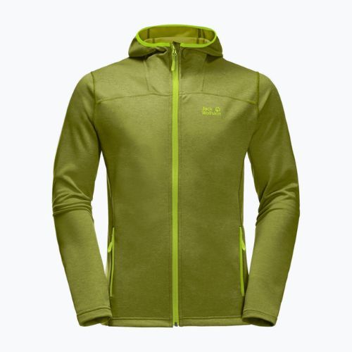 Jachetă cu glugă Jack Wolfskin Horizon pentru bărbați, verde 1708411_4131