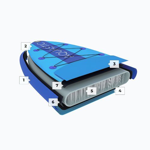 Placă SUP AQUASTIC Perth 11' allround portocalie