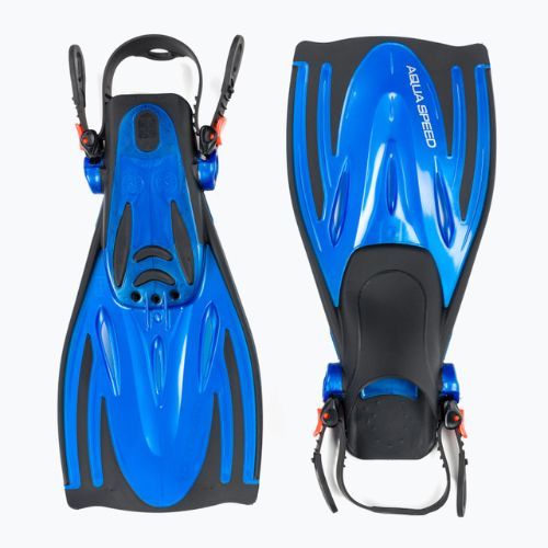 AQUA-SPEED Wombat Kid Snorkelling Flippers albastru și negru 528