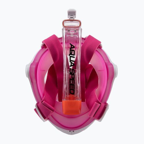 Mască integrală pentru femei pentru snorkelling AQUA-SPEED Spectra 2.0 roz 247