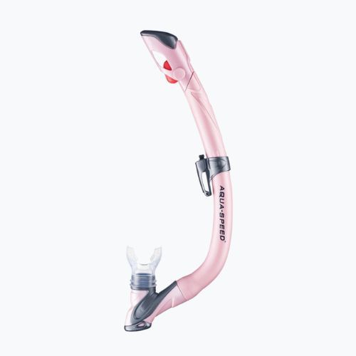 AQUA-SPEED Enzo + Evo set snorkel pentru copii roz 604