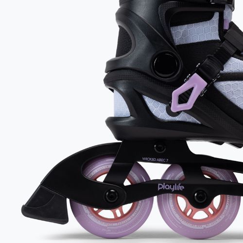 Patine în linie Playlife Lancer 84 pentru femei, negru violet 880274