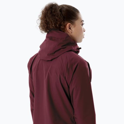 Jachetă cu membrană Rab Downpour Eco burgundy pentru femei QWG-83-HD-08