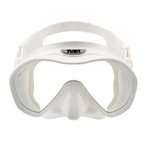 Mască de scufundări Tusa Zeense Pro alb M1010