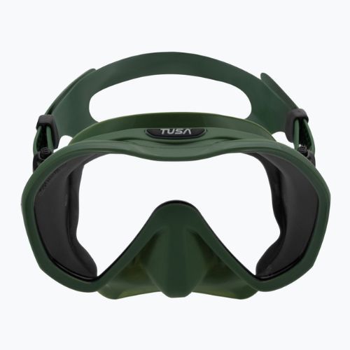 Mască de scufundări Tusa Zeense Pro verde-albastru M1010S