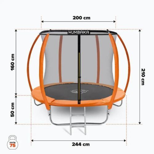 HUMBAKA Super 244 cm Orange Super-8' Tramps