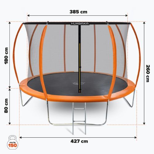 Trambulină HUMBAKA Super 427 cm Orange Super-14' Trambulină
