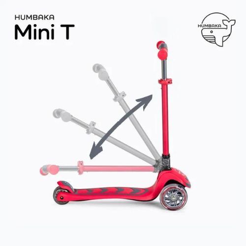 HUMBAKA Mini T scuter cu trei roți pentru copii roșu HBK-S6T