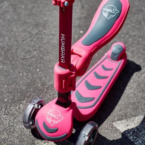 HUMBAKA Mini Y scuter cu trei roți pentru copii roz HBK-S6Y